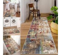 Alfombra Pasillo Larga Alfombras Antideslizante de Cocina Lavables Alfombra Entrada Casa 40 x 250 cm, Alfombras de Pasillo Extra Larga, Lavable, para Sala de Estar, Dormitorio, Lavandería, Cocina
