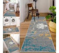 Alfombra Pasillo Larga Alfombras Antideslizante de Cocina Lavables Alfombra Entrada Casa 50 x 150 cm, Alfombras de Pasillo Extra Larga, Lavable, para Sala de Estar, Dormitorio, Lavandería, Cocina