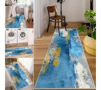 Alfombra Pasillo Larga Alfombras Antideslizante de Cocina Lavables Alfombra Entrada Casa 80 x 260 cm, Alfombras de Pasillo Extra Larga, Lavable, para Sala de Estar, Dormitorio, Lavandería, Cocina