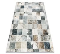 Alfombra PATCHWORK 21716 beige - Piel de vacuno 120x170 cm