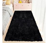 Alfombra Pelo Largo 400 x 400 cm No Se Desprenden, Lavable Hasta 30 Grados, Antideslizante, Fluffy, Muy Suave, Alfombra de Pelo Largo, Alfombras Moderna, para Dormitorio, Sala de Estar, Blanco