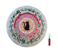 Alfombra péndulo - Alfombra de astrología oráculo de 21,5 cm, bellamente diseñada | Durabilidad asegurada | Tappis de ratón péndulo de astrología de gato de forma para amantes de la predicción