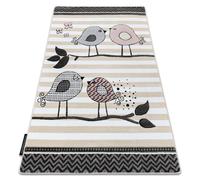 Alfombra PETIT BIRDS Pajaritos crema 140x190 cm