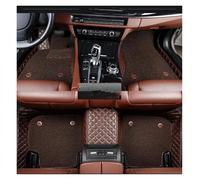 Alfombra Piso Coche Alfombrillas De Coche Doble Capa Personalizadas Aptas para Hyundai para Genesis para Coupe 2009-2016 Juego Suelo Interiores Talonera de Goma(Coffe)