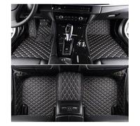 Alfombra Piso Coche Alfombrillas De Coche Personalizadas con Cobertura Total En 3D para VW para Atlas 7 Seat 2017-2020 Juego Suelo Accesorios Interiores Talonera de Goma(Beige Negro)