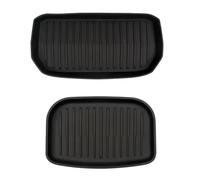 Alfombra Protector Maletero para Tesla para Model Y Revestimientos Carga Delanteros TPE Alfombrilla Inferior Maletero/Maletero Trasero Bandeja Almacenamiento Maletero(Front and Rear Pads)