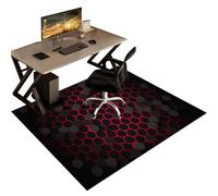 Alfombra Protector Suelo Silla Ruedas, Alfombras Antideslizante Silla Gaming, Alfombrilla Protectora para Silla de Oficina, 160 x 180 cm Alfombra Silla Escritorio para Suelos Duros Laminado Parqué