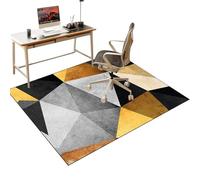 Alfombra Protector Suelo Silla Ruedas, Alfombras Gaming Oficina Suelo, Alfombrilla para Silla de Escritorio, Alfombrilla para Silla Antideslizante 100 x 120 cm - para Suelos Duros, Laminado, Parqué