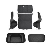 Alfombra Protectora para Tesla para Modelo Y para Juniper 3 para Highland 2017-2025 Esteras Maletero Cuero Completamente Rodeadas Impermeable(Storage Pad Set b,For Model Y 5 Seats)