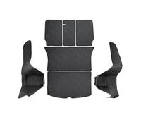 Alfombra Protectora para Tesla para Modelo Y para Juniper 3 para Highland 2017-2025 Esteras Maletero Cuero Completamente Rodeadas Impermeable(Trunk Mat Set,For Model Y 5 Seats)