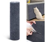 Alfombra Rascador Autoadhesivo para Gatos 40x200cm DIY Recortable, Torre para Gatos, Protección de Alfombras y Sofás (Gris, 1 Pieza)
