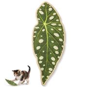 Alfombra rascador de gato de sisal, alfombrilla botánica en forma de hoja para rascar gatos para paredes y suelos, bonita decoración de la selva, almohadilla antideslizante para sofá (estilo A)