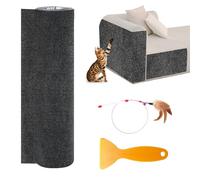 Alfombra Rascador para Gatos,200 × 40 cm,Manta de rascar para Gatos,Tapete Rascador para Gatos con Autoadhesivo,DIY Climbing Cat Scratcher,Alfombra Autoadhesiva para Gato para Proteger Alfombrasy