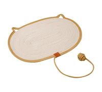 Alfombra rascador para gatos en verano, alfombra tejida para gatos, alfombra tejida de verano para gatos, rascador refrescante, bola de entretenimiento para gatos, reduce el aburrimiento, juguete para