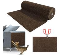 Alfombra Rascador para Gatos, Protector Sofá Arañazo, Tapete Autoadhesivo DIY, Climbing Cat Scratcher para Proteger Alfombras - Marrón