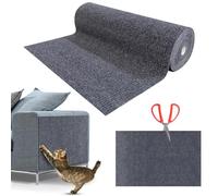 Alfombra Rascador para Gatos,Protector Sofa Gatos Arañazo,Tapete Rascador para Gatos con Autoadhesivo,DIY Climbing Cat Scratcher,Alfombra Autoadhesiva para Gato para Proteger Alfombrasy Gris Oscuro