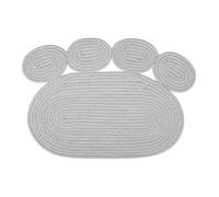 Alfombra rascadora para gatos y cartón rascador con juguetes en forma de huella