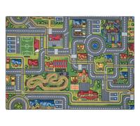 ALFOMBRA REBEL ROADS City life 97 Ciudad antideslizante para niños - gris 95x133 cm