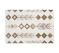 Alfombra rectangular con motivos bereberes multicolores 160 x 230 cm SPELL