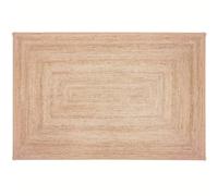 Alfombra Rectangular de Yute - 183 x 122 cm - Fibras Naturales Trenzadas Bio Friendly Reversiable Runner Rug for Decoretive Home