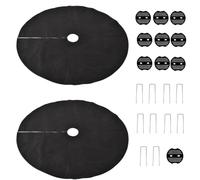 Alfombra recuperadora bajo comedero para pájaros | 2 piezas soporte transpirable - protector de comida para pájaros | para amantes de la observación ornitológica, jardín,