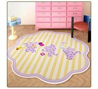 Alfombra Redonda 90 cm Diametro Gato Púrpura Antideslizante Moderna tapetes para Sala,Microfibra Suave, Estampados para Decoración,Alfombra tamaño pequeño Resistente de Fácil Limpieza