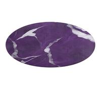 Alfombra redonda con textura morada oscura, suave, absorbente, antideslizante, para puerta delantera y trasera, 80 x 80 cm, para dormitorio, sala de estar, decoración del hogar