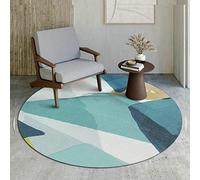 Alfombra redonda contemporánea para sala de estar, pequeña, 80 cm, 100 cm, 120 cm, tapete para mesa de café, silla, grande, 140 cm, 160 cm, 180 cm, 200 cm, decoración del suelo, tapete antideslizante
