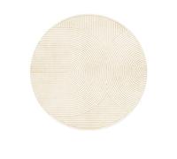 Alfombra redonda de pelo bajo antideslizante de 80 x 80 cm, lavable a máquina, decoración del hogar para sala de estar, sofá, cocina y baño, elegante tapete para cualquier espacio