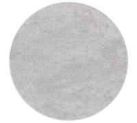vidaXL Alfombra Redonda Gris Ø 90 cm | Moderna de Tacto Suave con Base Antideslizante y Lavable para Decoración de Sala de Estar y Dormitorio Interior Entrada Hogar