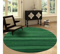 Alfombra redonda lavable para sala de estar, 100 cm, diseño de pelotas de golf de césped verde, alfombra circular para dormitorio, cocina, pasillo, alfombra redonda de pelo corto, antideslizante, para