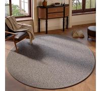 Alfombra redonda para dormitorio, antideslizante, suave, elegante, decorativa, para sofá, mesa de café, escritorio o mesita de noche (1 100 cm), perfecta para decoración del hogar