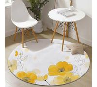 Alfombra redonda para dormitorio de niñas, 210 cm, lavable, alfombra para habitación de bebé, alfombra circular antideslizante, patrón simple de cebra para dormitorio de adolescentes, tienda de