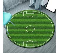 Alfombra redonda para niños de 120 cm, lavable, antideslizante, suave, decoración de guardería, habitación de los niños, sala de estar, dormitorio, cancha de pelota de dibujos animados, multicolor