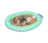 Alfombra refrescante para perro, portátil antideslizante y resistente, alfombra de hielo para cama refrescante, cachorro y gato, ideal para el calor, talla S, M L para el suelo