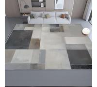 Alfombra Salon 120 x 180 cm Antideslizante Alfombras Lavables en Lavadora Habitacion Dormitorio Pintura al óleo geométrica Abstracta Comedor Modernas Tapete Quarto Pelo Corto Gris