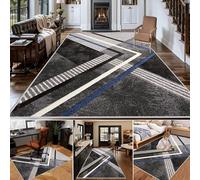 Alfombra Salon Gaming Alfombras Habitacion Grande Antideslizante Lavable Lavadora Moderna Carpete Dormitorio Sala Comedor Pie Cama Pelo Corto Carpet, Alfombras de Área, Tapetes para Sala 130 x 150 cm