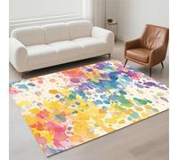 Alfombra Salon Grande 80x150cm Antideslizante Alfombras Salon Lavables Tapetes para Sala Habitacion Dormitorio Comedor Rug Suave Decorar Carpet Pila de Bucles Moderno, Tapete Quarto Watercolor 13-1174