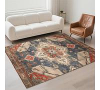 Alfombra Salon Lavable Antideslizante Alfombras Salon Decor Hogar, Tapete Sala, Rugs for Living Room Pila de Bucles Moderno Carpet Protector Suelo para Habitacion Dormitorio 70x140cm Greige 13-163