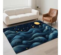 Alfombra Salon Lavable Antideslizante Alfombras Salon Decor Hogar, Tapete Sala, Rugs for Living Room Pila de Bucles Moderno Carpet Protector Suelo para Habitacion Dormitorio 70x140cm Landscape 13-143
