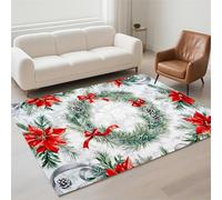 Alfombra Salon Lavable Antideslizante Alfombras Salon Decor Hogar, Tapete Sala, Rugs for Living Room Pila de Bucles Moderno Carpet Protector Suelo para Habitacion Dormitorio 70x140cm Round 13-1079
