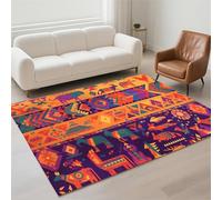 Alfombra Salon Lavable Antideslizante Alfombras Salon Decor Hogar, Tapete Sala, Rugs for Living Room Pila de Bucles Moderno Carpet Protector Suelo para Habitacion Dormitorio 70x140cm Classic 13-447