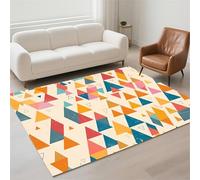Alfombra Salon Lavable Antideslizante Alfombras Salon Decor Hogar, Tapete Sala, Rugs for Living Room Pila de Bucles Moderno Carpet Protector Suelo para Habitacion Dormitorio 120x180cm Colourful 13-779