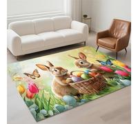 Alfombra Salon Lavable Antideslizante Alfombras Salon Decor Hogar, Tapete Sala, Rugs for Living Room Pila de Bucles Moderno Carpet Protector Suelo para Habitacion Dormitorio 70x140cm Paisajes 13-53