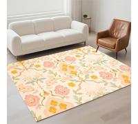 Alfombra Salon Lavable Antideslizante Alfombras Salon Decoración Hogar, Tapete Sala, Rugs for Living Room Pila de Bucles, Moderno Carpet Protector Suelo para Habitacion Dormitorio 80x120cm Pink 13-949