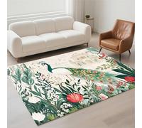 Alfombra Salon Lavable Antideslizante Alfombras Salon Decoración Hogar, Tapete Sala, Rugs for Living Room Pila de Bucles Moderno Carpet Protector Suelo para Habitacion Dormitorio 140x200cm Sage 13-917