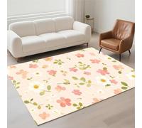Alfombra Salon Lavable Antideslizante Alfombras Salon Decoración Hogar, Tapete Sala, Rugs for Living Room Pila de Bucles, Moderno Carpet Protector Suelo para Habitacion Dormitorio 60x90cm Pink 13-865