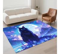 Alfombra Salon Lavable Antideslizante Alfombras Salon Decoración Hogar, Tapete Sala, Rugs for Living Room Pila de Bucles, Moderno Carpet Protector Suelo para Habitacion Dormitorio 90x150cm Cat 13-753