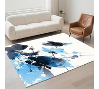 Alfombra Salon Lavable Antideslizante Alfombras Salon Decoración Hogar, Tapete Sala, Rugs for Living Room Pila de Bucles, Moderno Carpet Protector Suelo para Habitacion Dormitorio 40x60cm Lotus 13-309