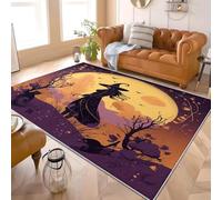 Alfombra Salon Moderna de Pelo Corto y Suave, Animados Cuentos de Hadas Magia Halloween Antideslizante Alfombras de Habitacion Lavable Antiincrustante, NiñO Tapete para Comedor Cocina 160x230 cm